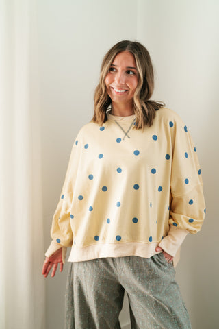 Elise Dotted Relaxed Fit Blouse