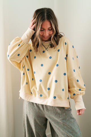 Elise Dotted Relaxed Fit Blouse