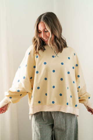 Elise Dotted Relaxed Fit Blouse