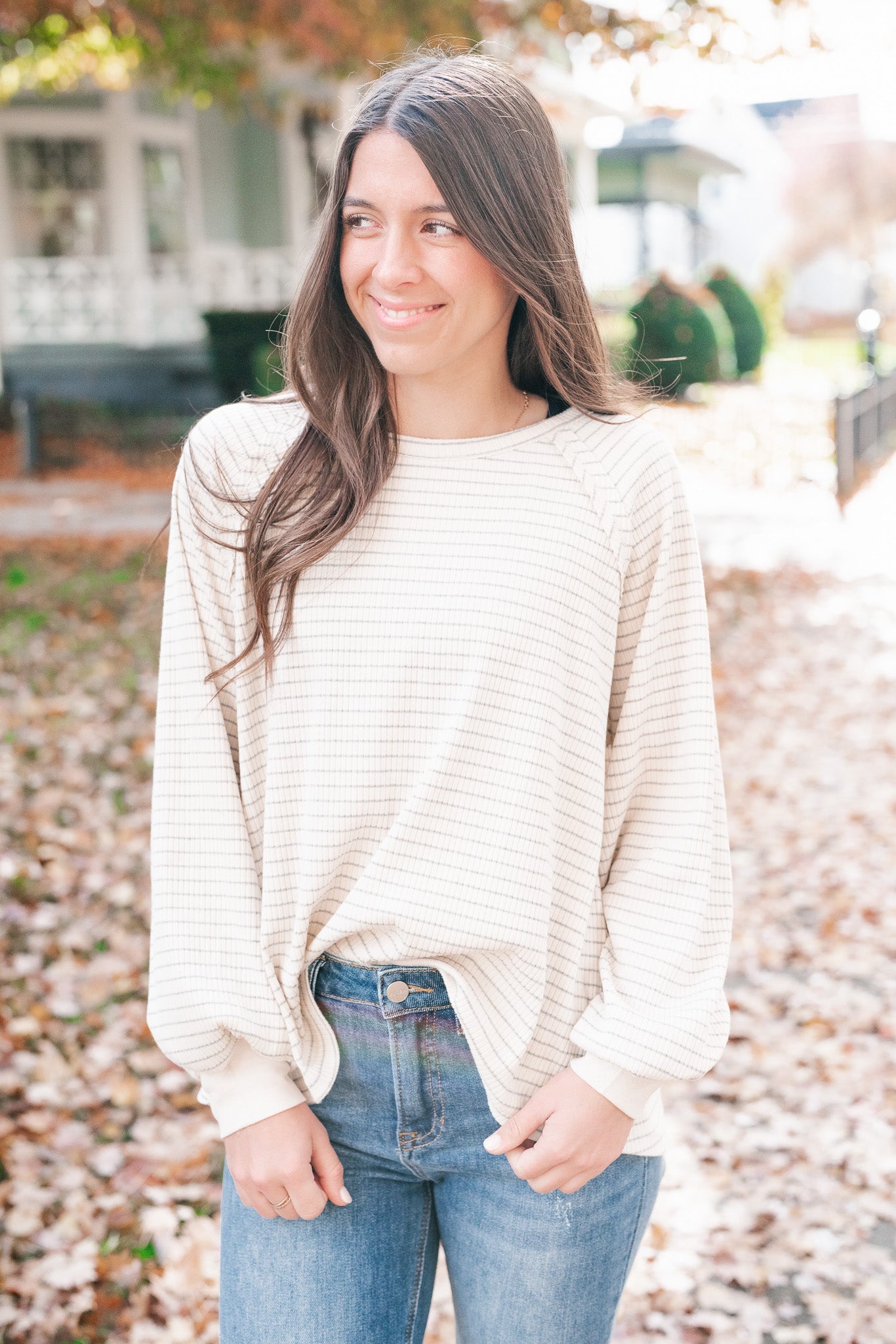 Olivia Ribbed Neutral Top