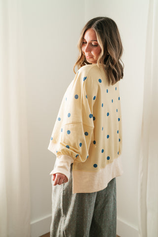 Elise Dotted Relaxed Fit Blouse