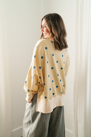 Elise Dotted Relaxed Fit Blouse