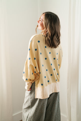 Elise Dotted Relaxed Fit Blouse