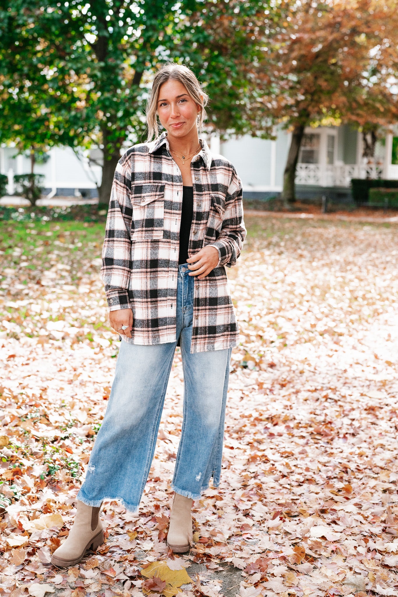 Autumn Love Flannel Top