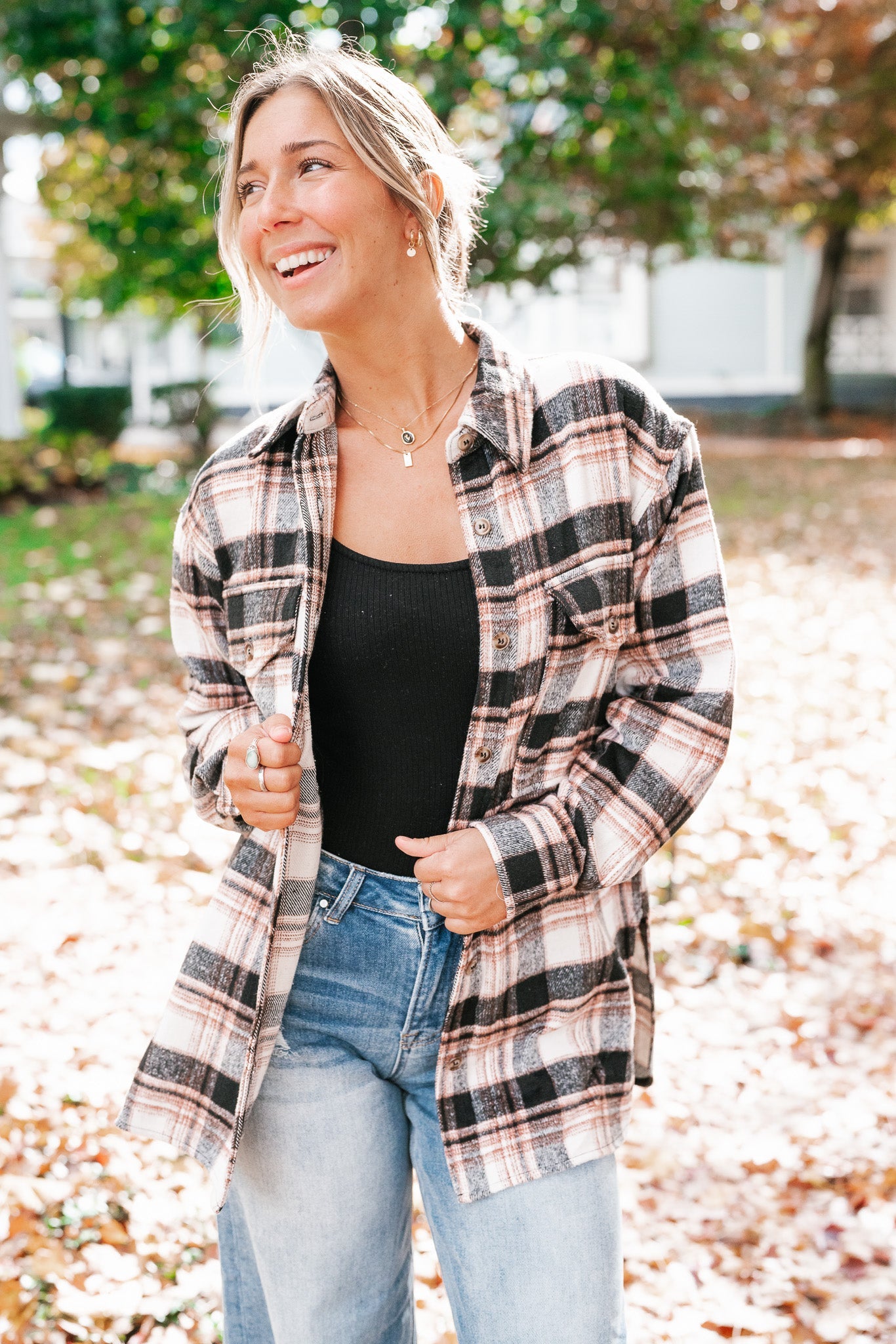 Autumn Love Flannel Top