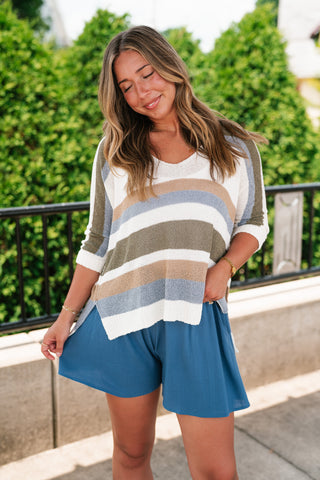 Sailor Striped Knit Top