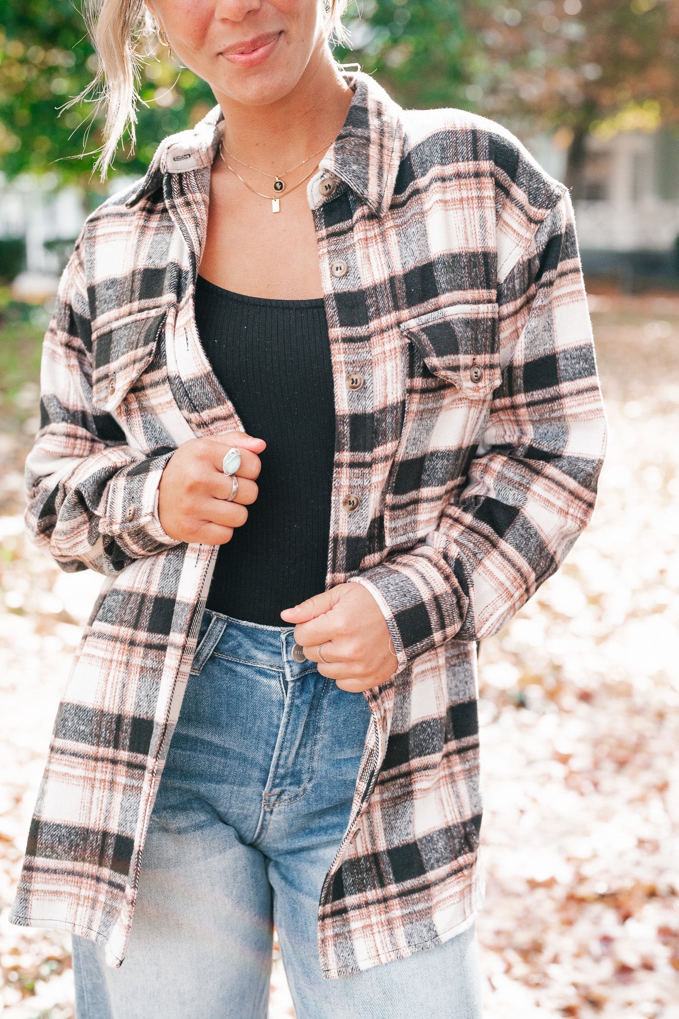 Autumn Love Flannel Top