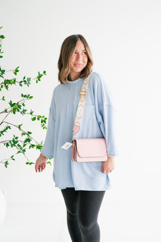 Forever Ideal Ribbed Top - Blue
