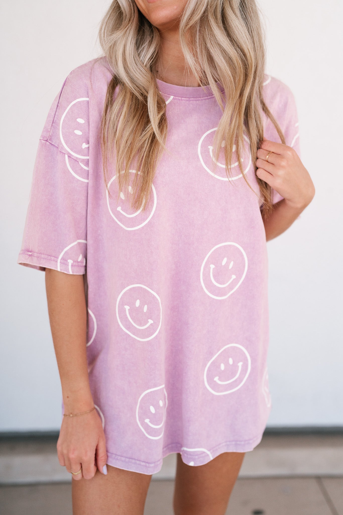 Lilac Happy Face Top