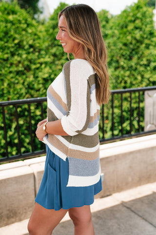 Sailor Striped Knit Top
