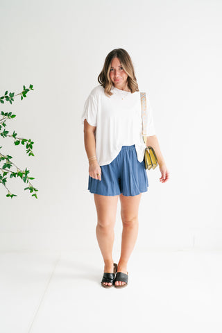 Simple Matter Pocket Front Tee - White
