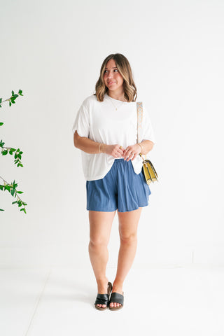 Simple Matter Pocket Front Tee - White