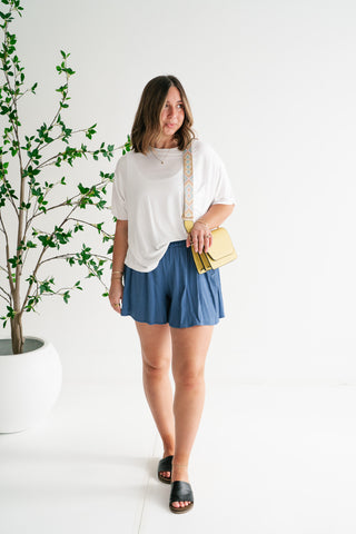 Simple Matter Pocket Front Tee - White