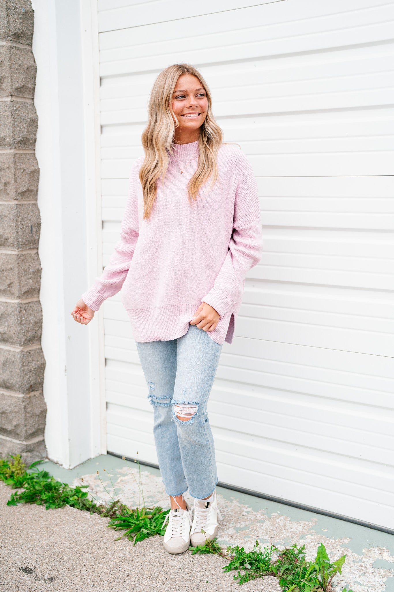 Lavender Girl Sweater Top