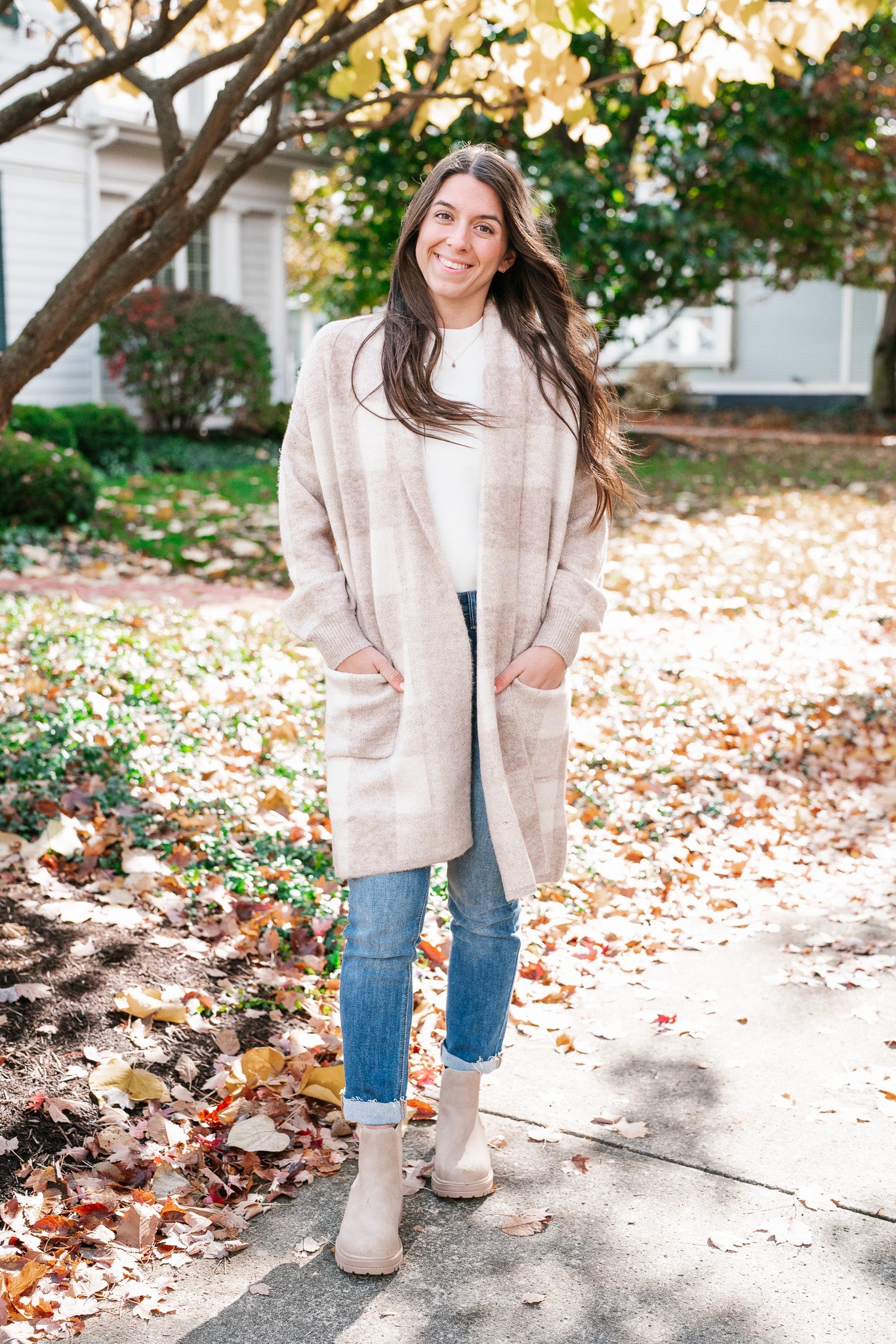 Check Yourself Buffalo Plaid Cardigan