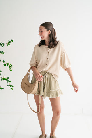 Elsie Button Down Knit Sweater top