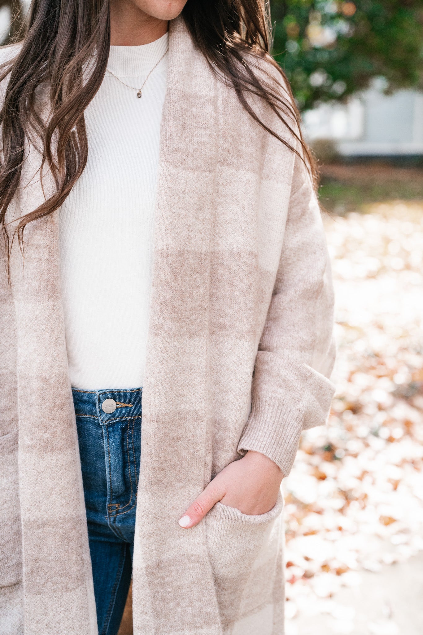 Check Yourself Buffalo Plaid Cardigan