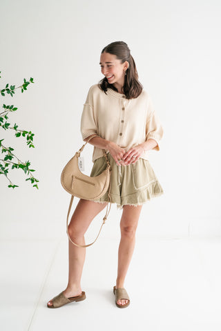 Elsie Button Down Knit Sweater top