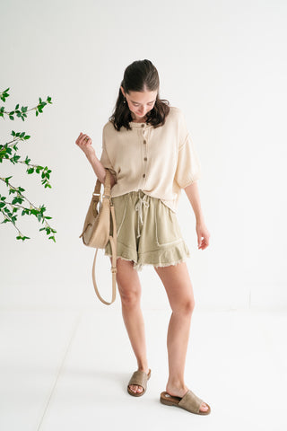 Elsie Button Down Knit Sweater top