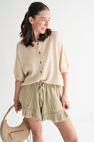 Elsie Button Down Knit Sweater top