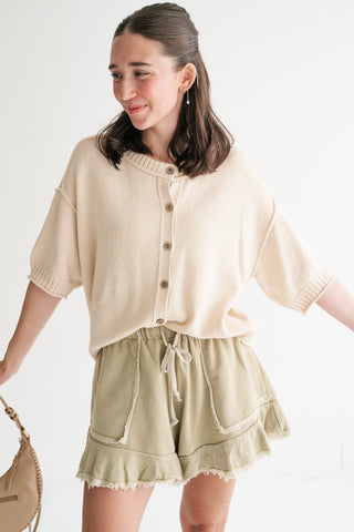Elsie Button Down Knit Sweater top