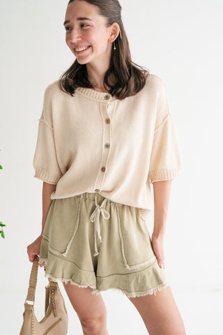 Elsie Button Down Knit Sweater top