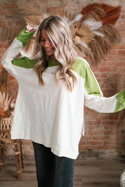 Game Day Oversized Crewneck Top