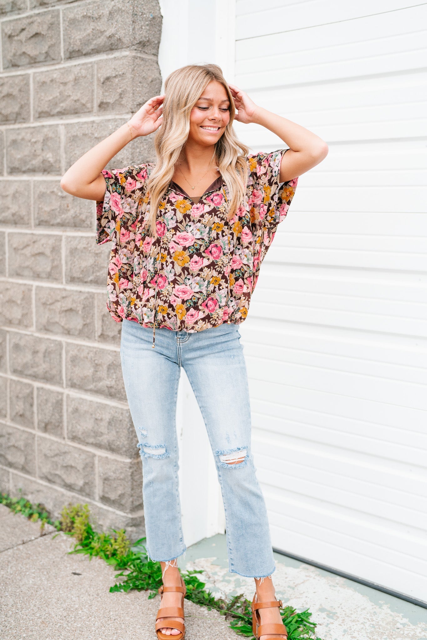Floral Dreams Short Sleeve Top