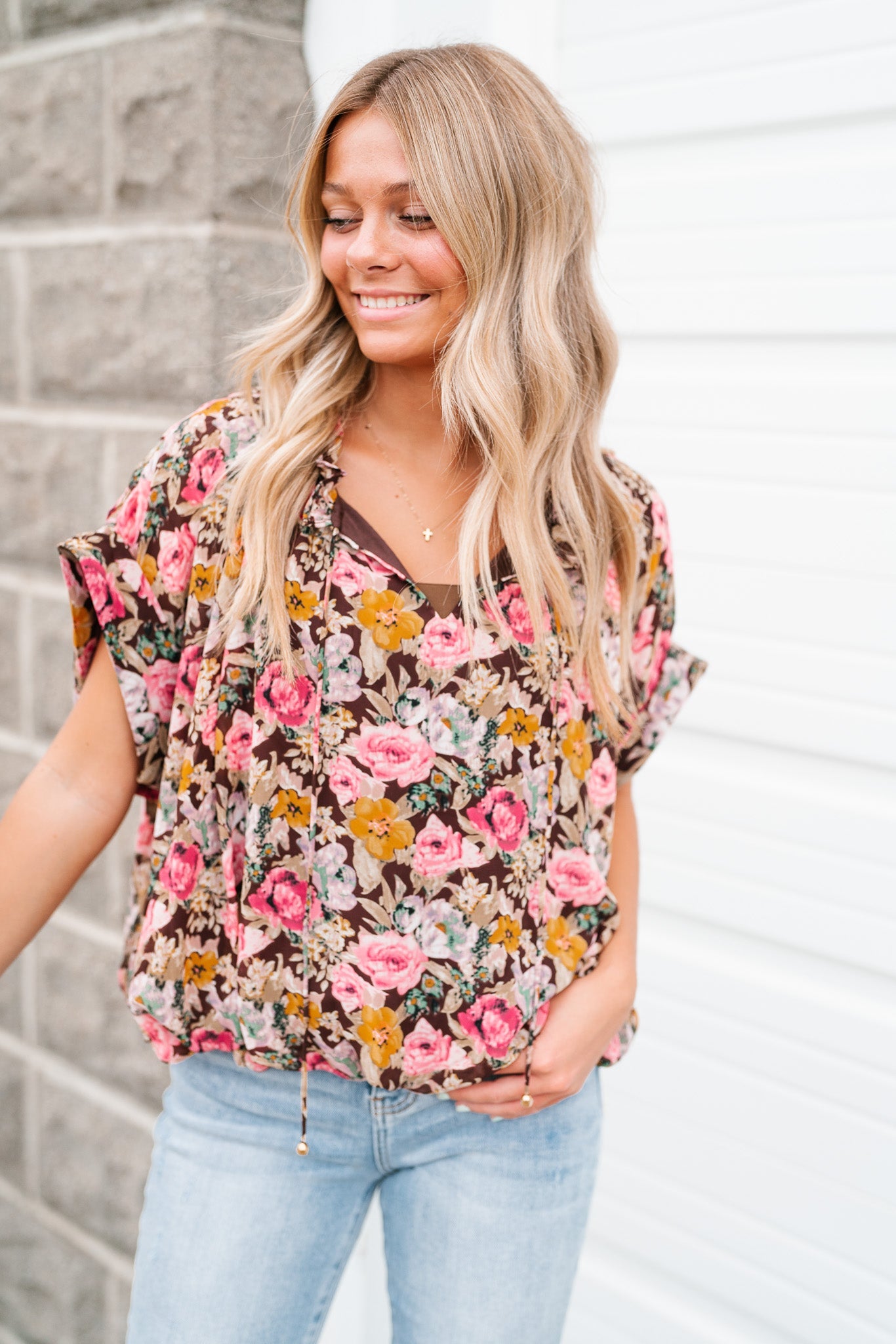 Floral Dreams Short Sleeve Top