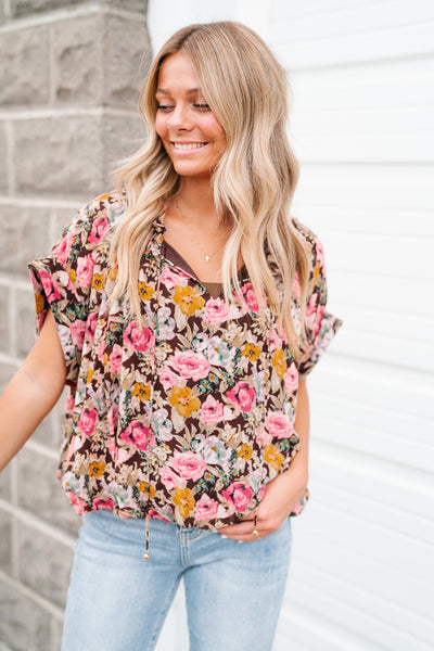 Floral Dreams Short Sleeve Top