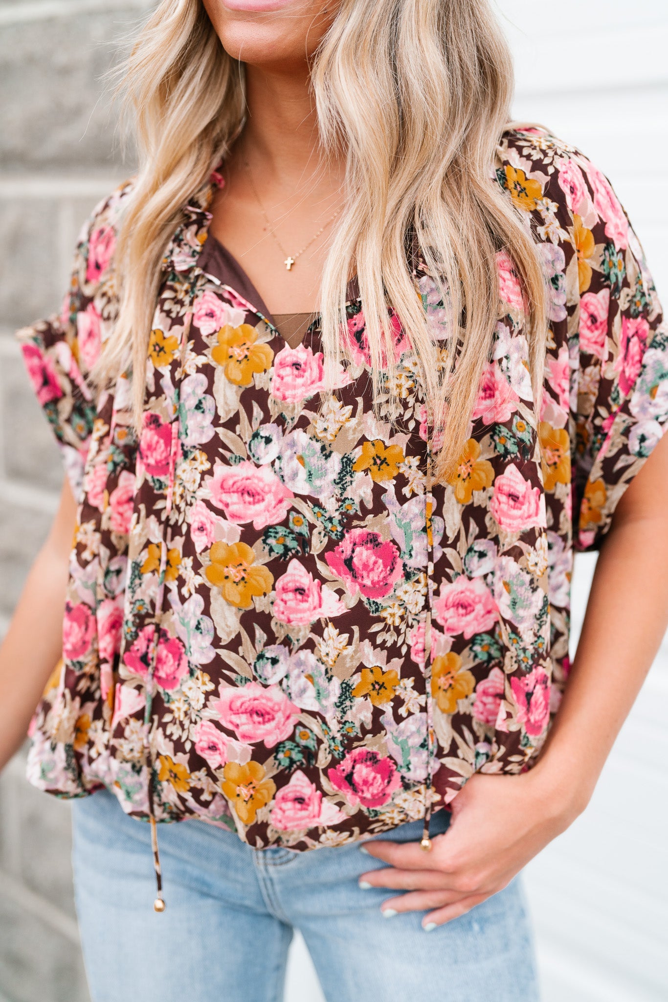 Floral Dreams Short Sleeve Top
