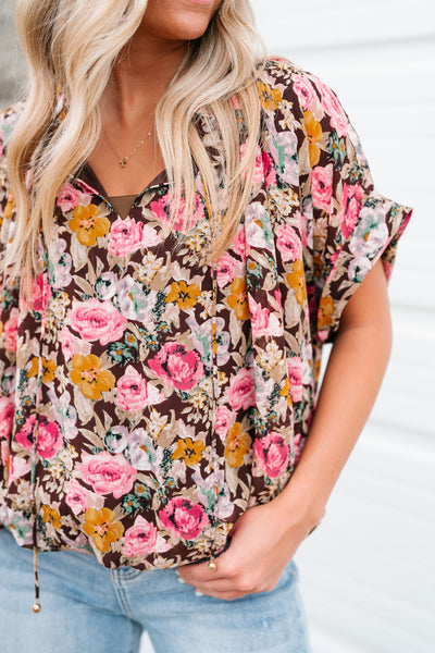 Floral Dreams Short Sleeve Top