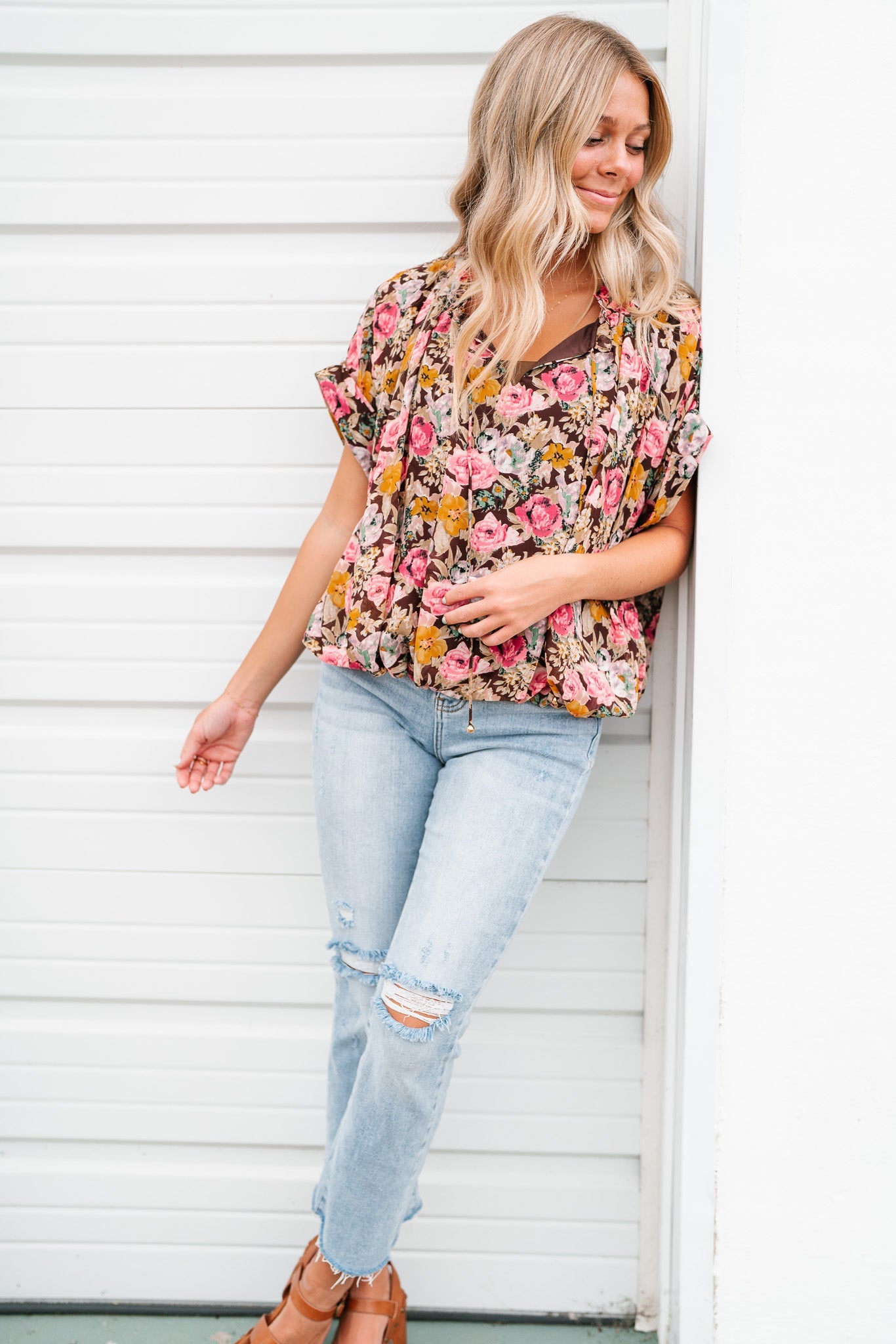 Floral Dreams Short Sleeve Top