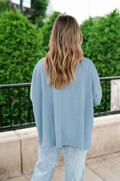 Natalie Ribbed Oversized Tee