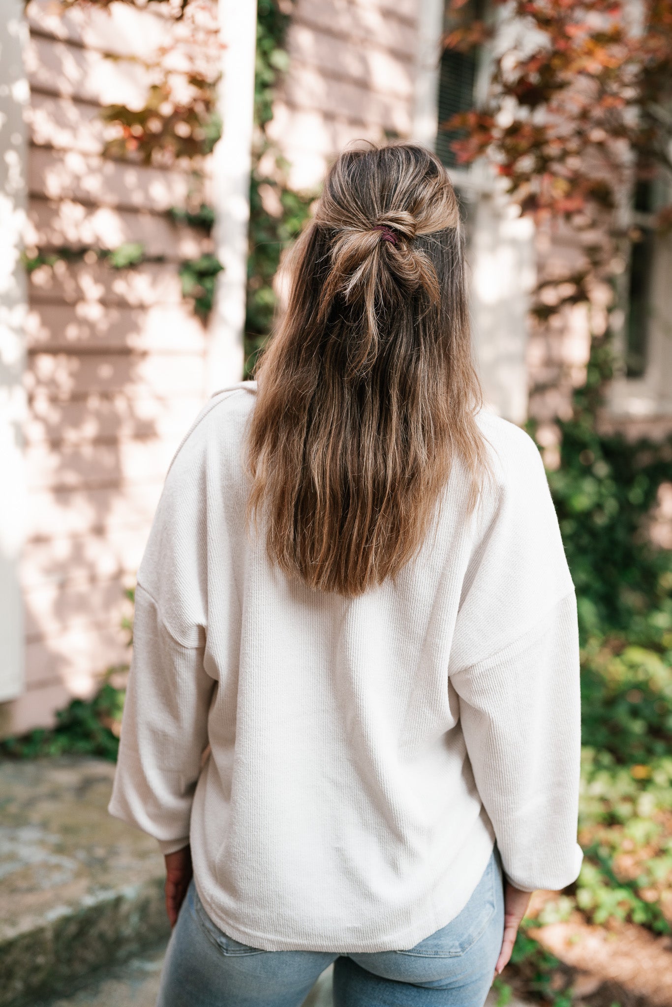 Think Of Me Oversized Top - Cream