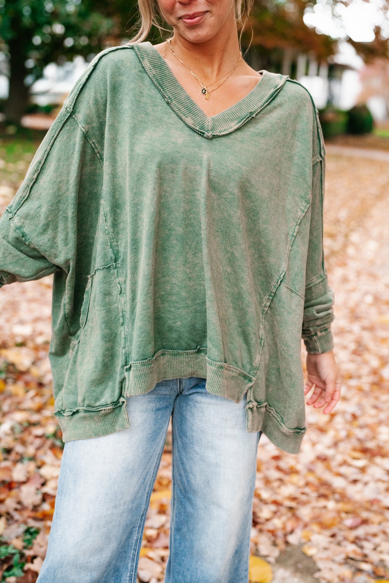 Timeless Oversized Cozy Top - Olive