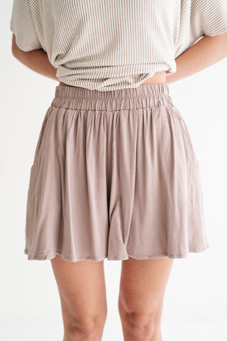 Quiet Moments Relaxed Short - Ash Mocha