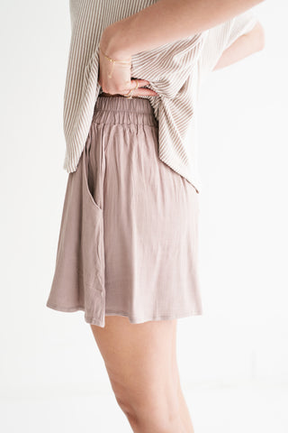 Quiet Moments Relaxed Short - Ash Mocha