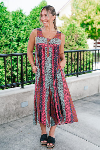 Boho Ember Wide-Leg Jumpsuit
