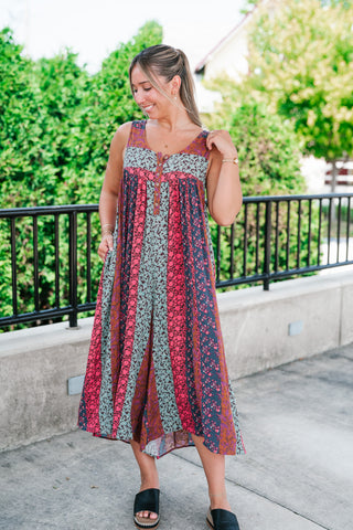 Boho Ember Wide-Leg Jumpsuit