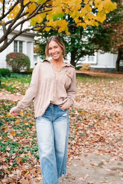 Comfy Girl Waffle Knit Top