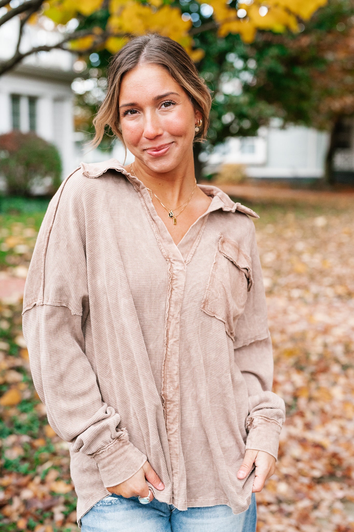 Comfy Girl Waffle Knit Top