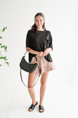 Simple Matter Pocket Front Tee - Black