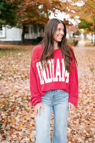 Indiana Ribbed Crewneck