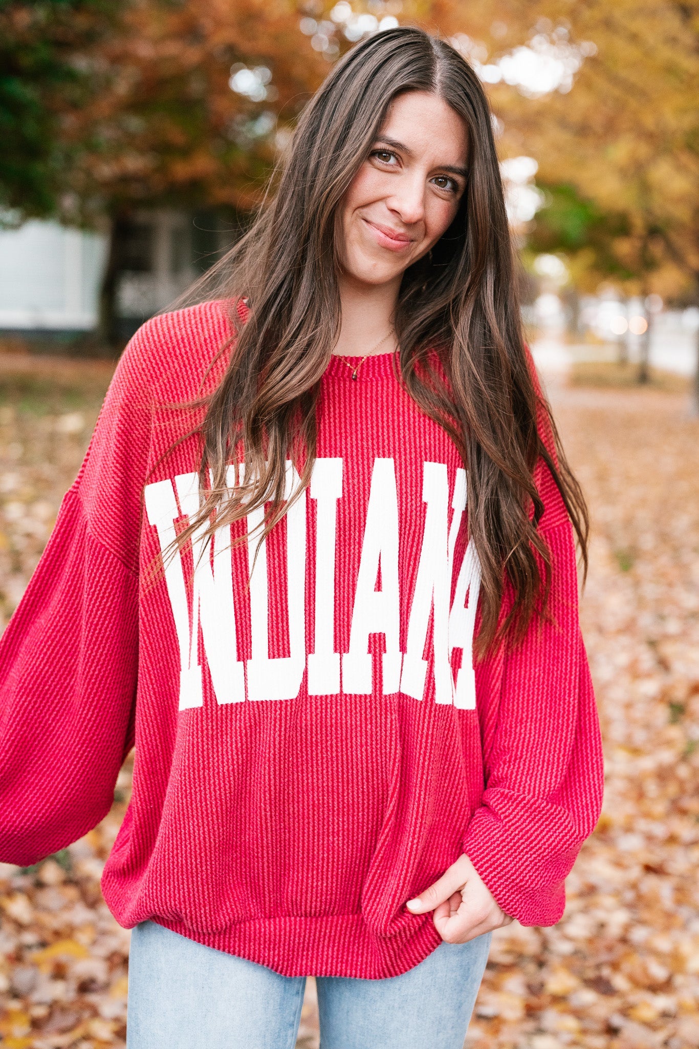 Indiana Ribbed Crewneck