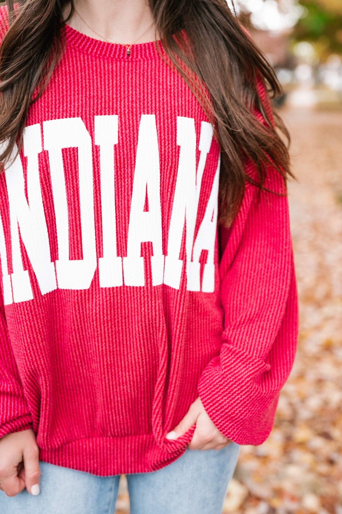Indiana Ribbed Crewneck
