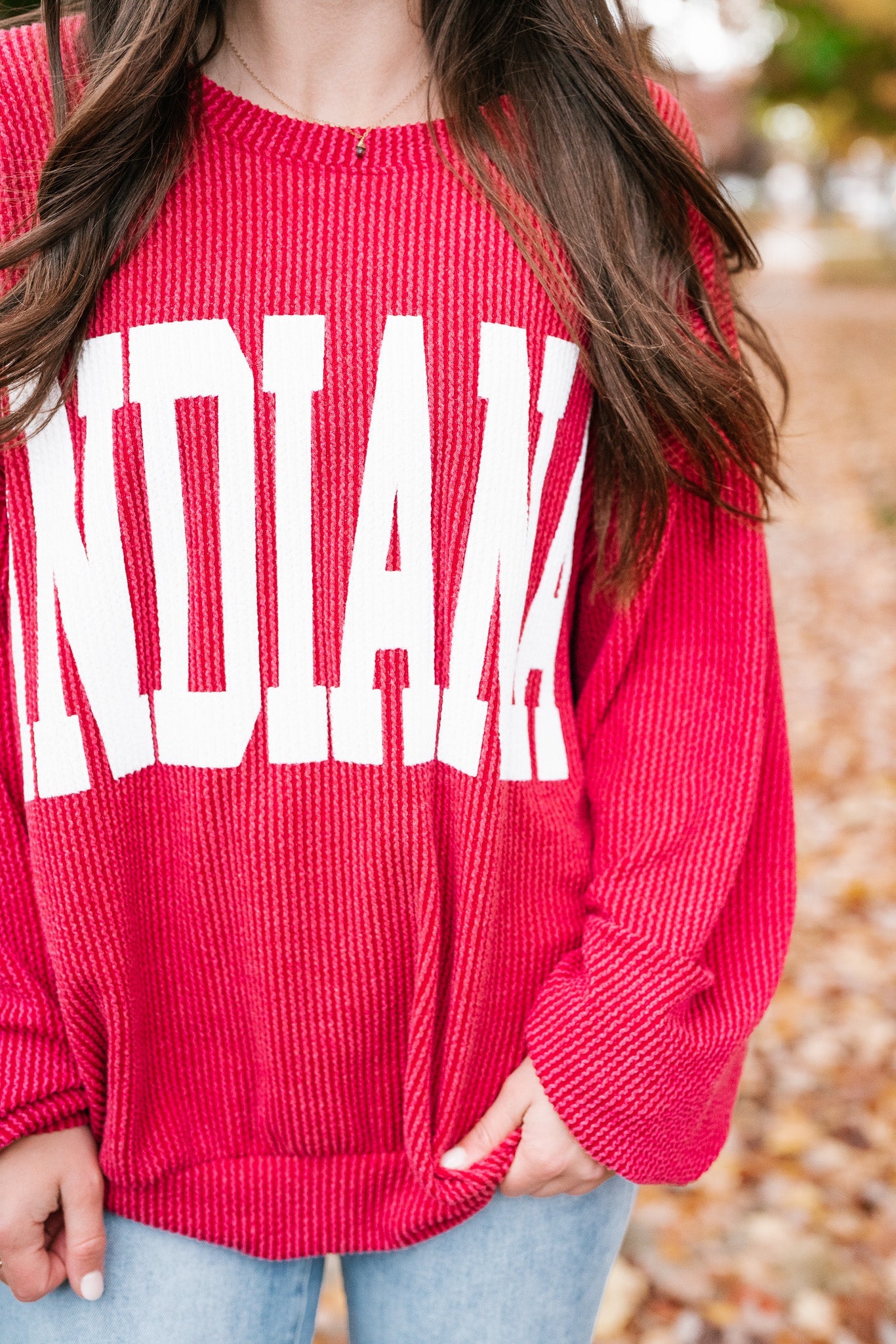 Indiana Ribbed Crewneck
