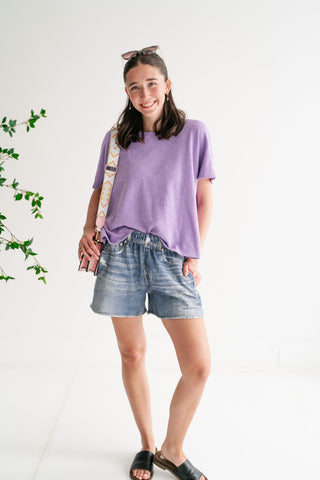 Pure Ease Relaxed Top - Lavender