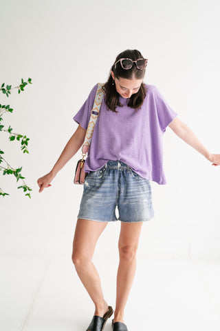 Pure Ease Relaxed Top - Lavender