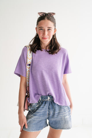 Pure Ease Relaxed Top - Lavender